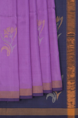 Image of Uppada Silk Purple Saree
