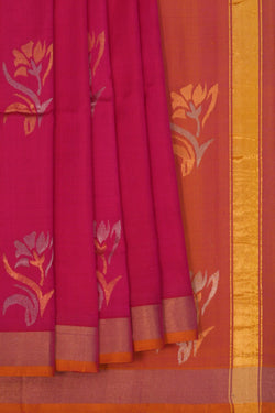 Image of Uppada Silk Pink Saree