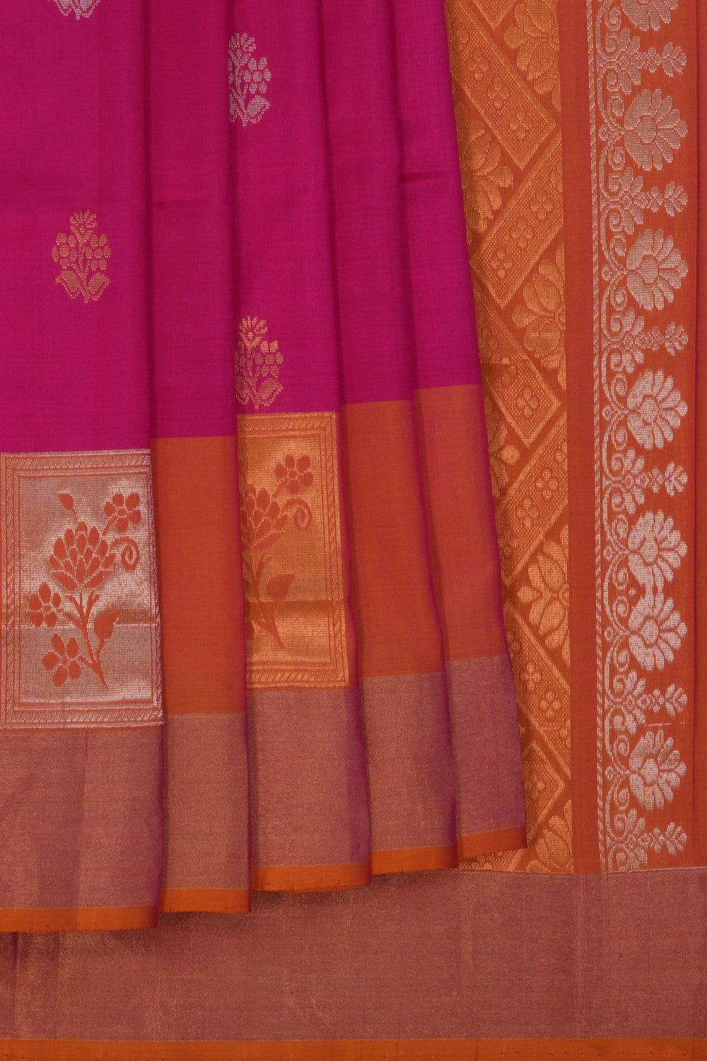 Image of Uppada Silk Pink Saree