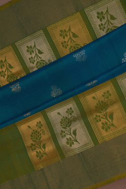 Image of Uppada Silk Blue Saree