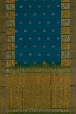 Image of Uppada Silk Blue Saree
