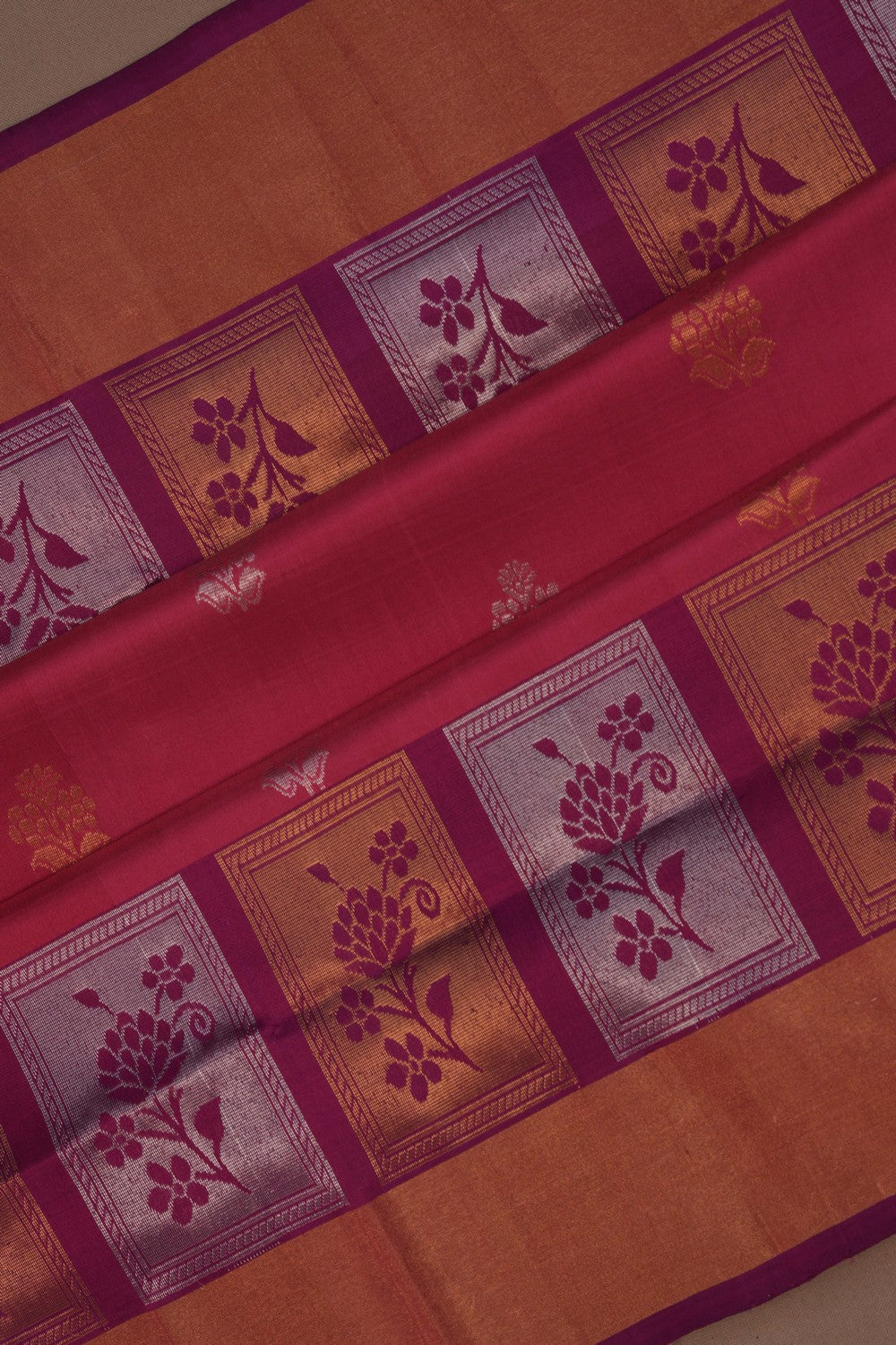 Image of Uppada Silk Onion Pink Saree