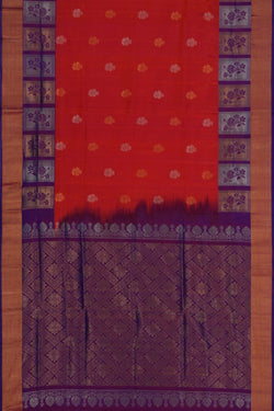 Image of Uppada Silk Orange Saree