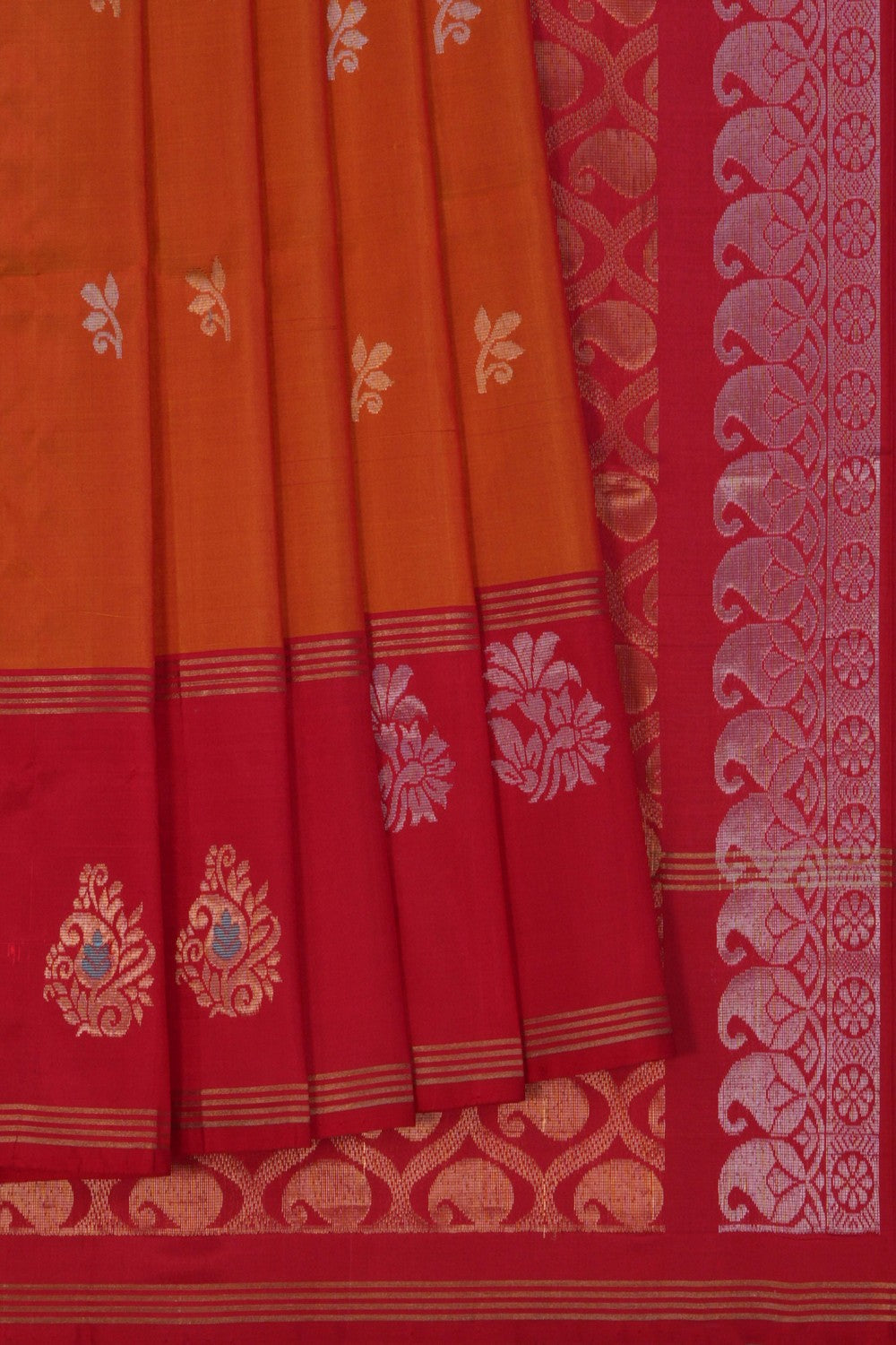 Image of Uppada Silk Mustard Saree