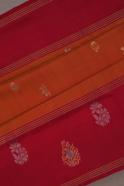 Image of Uppada Silk Mustard Saree