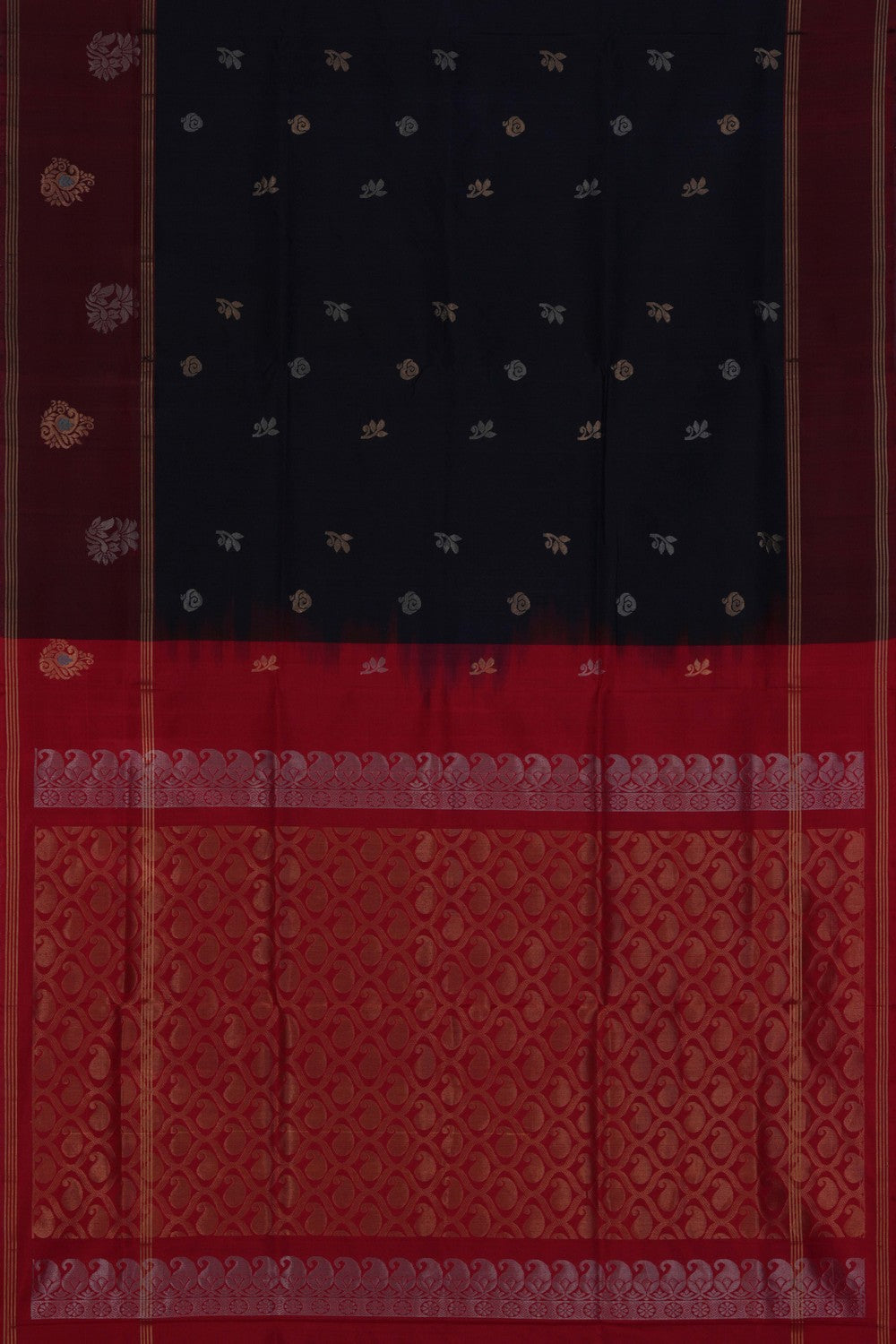 Uppada Silk Navy Blue Saree