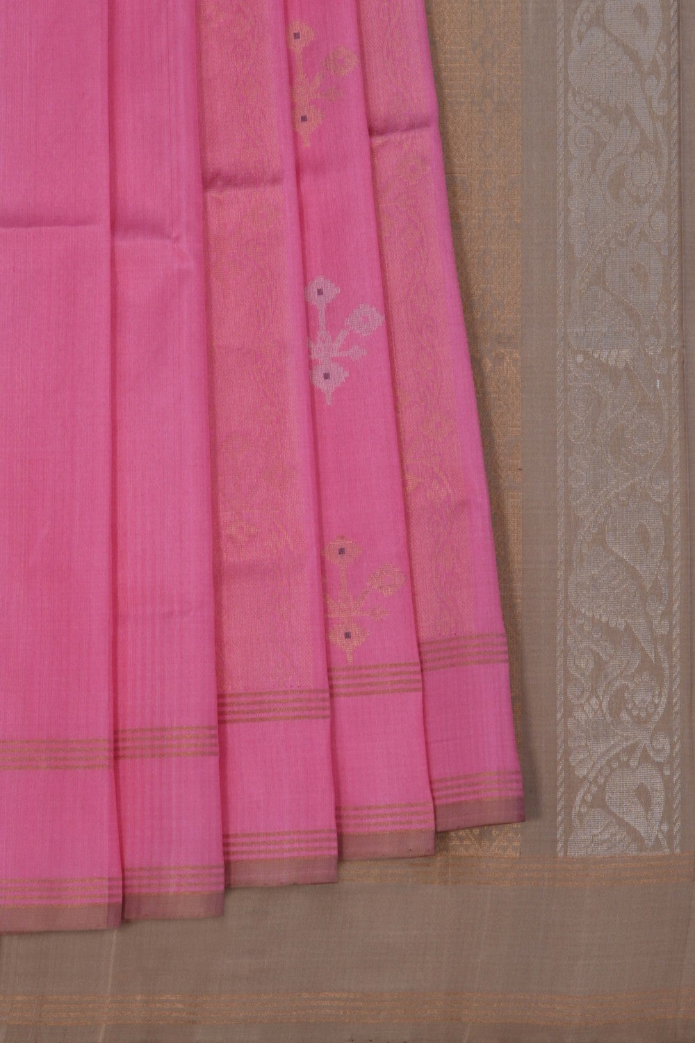 Image of Uppada Silk Pink Saree