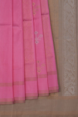 Image of Uppada Silk Pink Saree