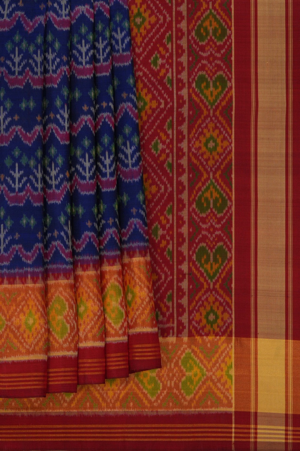Image of Rajkot Silk Royal Blue Saree