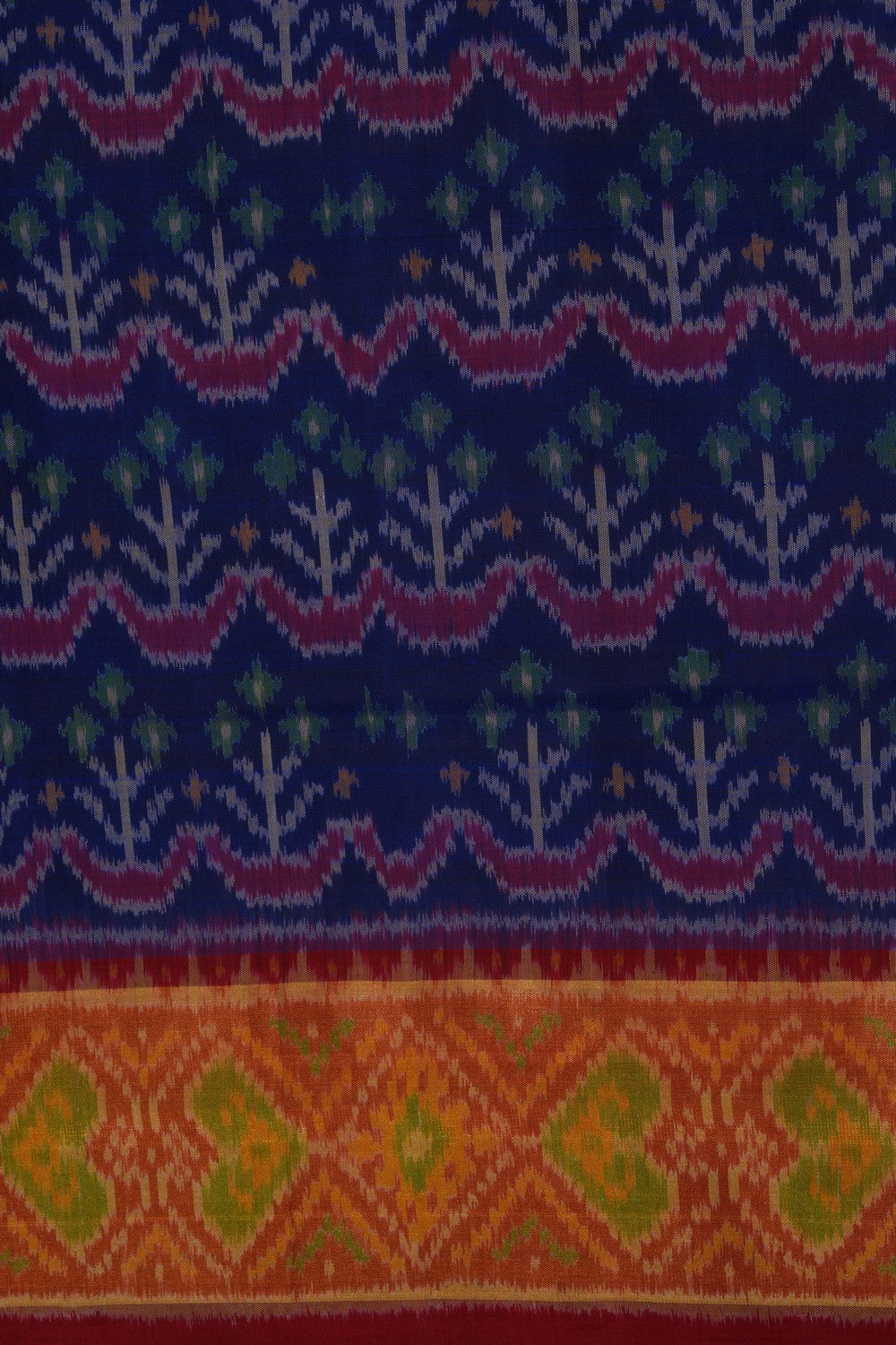 Image of Rajkot Silk Royal Blue Saree