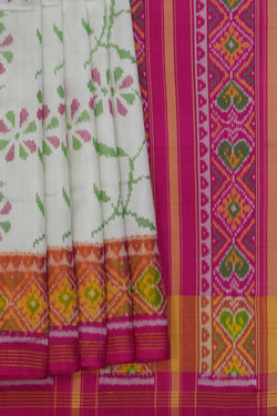 Image of Rajkot Silk White Saree
