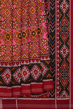 Image of Rajkot Silk Pink Saree