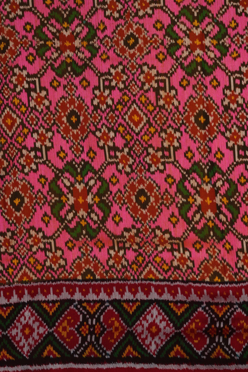 Image of Rajkot Silk Pink Saree