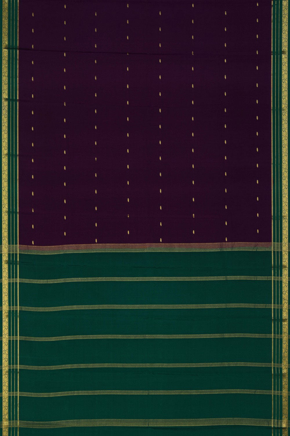 Image of Mysore Binny Crepe Silk Violet Saree