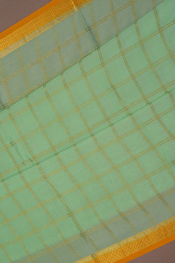 Image of Mysore Binny Crepe Silk Sea Green Saree