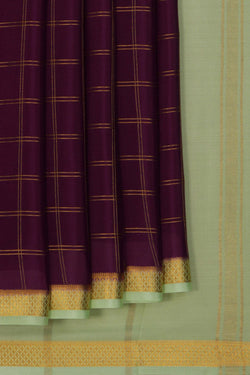 Image of Mysore Binny Crepe Silk Violet Saree