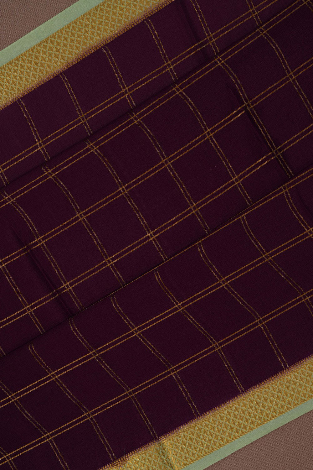 Mysore Binny Crepe Silk Violet Saree