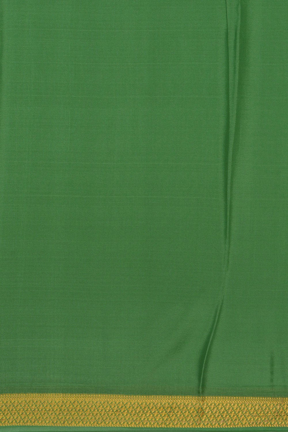 Image of Mysore Binny Crepe Silk Bottle Green Saree
