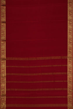 Image of Mysore Binny Crepe Silk Red Saree