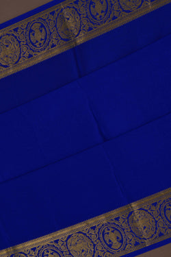 Image of Mysore Binny Crepe Silk Royal Blue Saree
