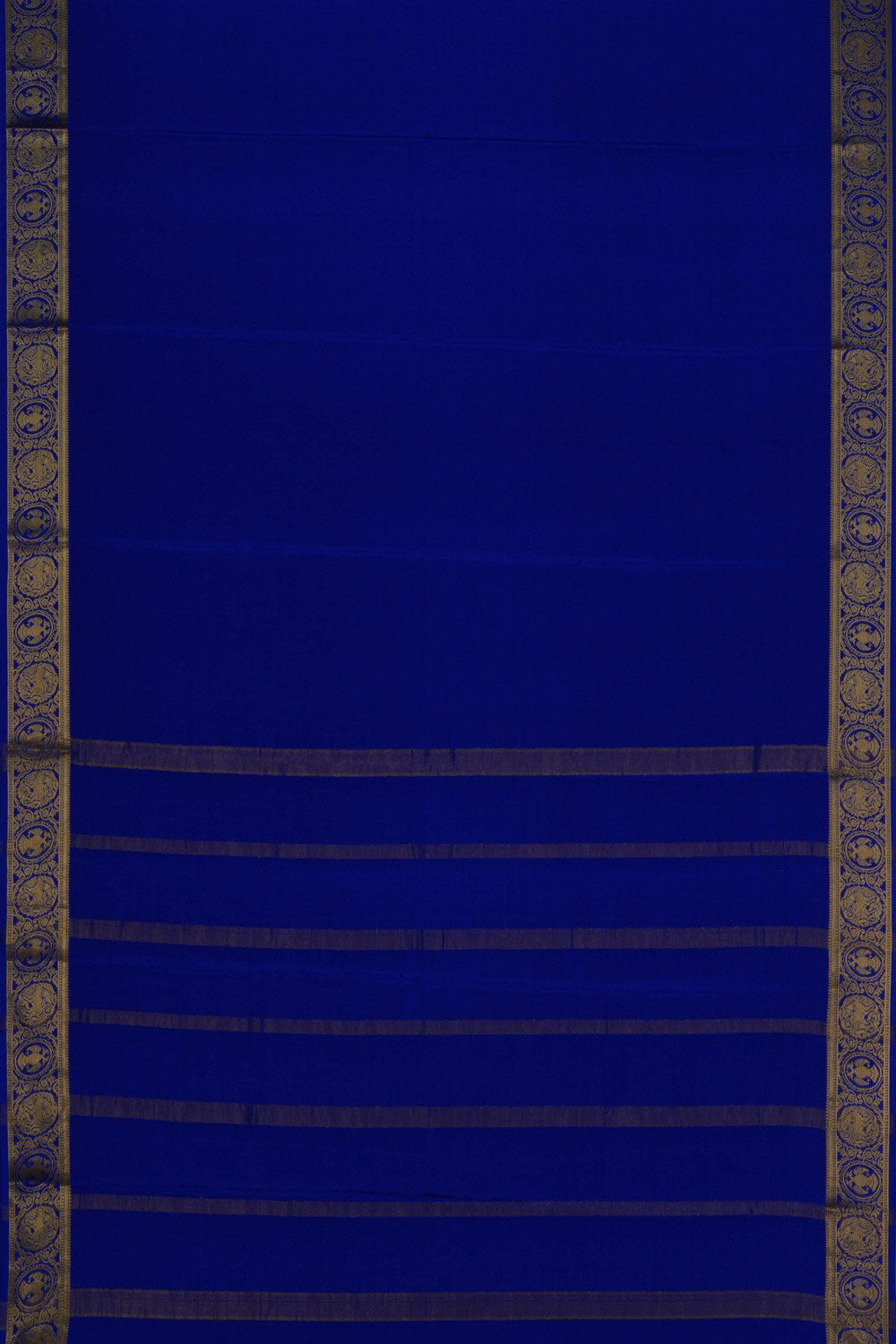 Mysore Binny Crepe Silk Royal Blue Saree