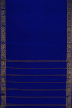 Image of Mysore Binny Crepe Silk Royal Blue Saree
