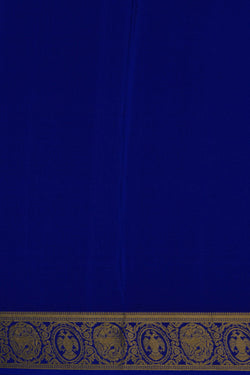 Image of Mysore Binny Crepe Silk Royal Blue Saree