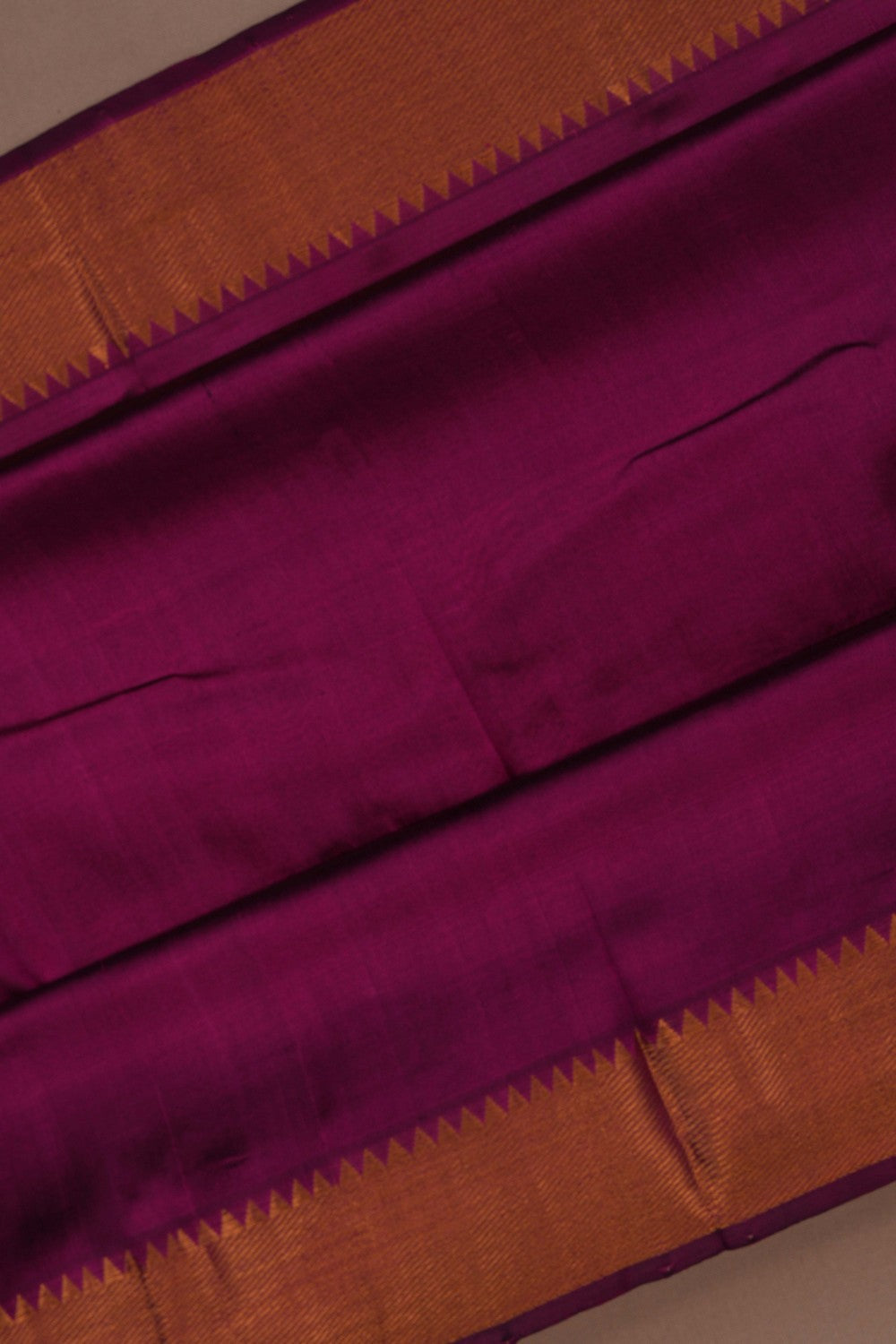 Image of Mangalgiri Silk Purple Saree