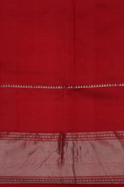 Image of Mangalgiri Silk Red Saree