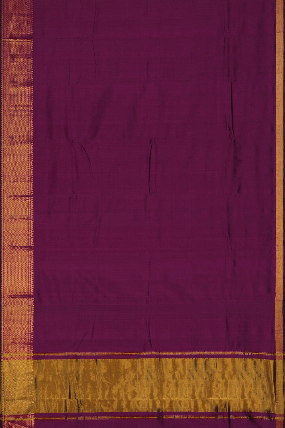 Image of Mangalgiri Silk Purple Saree