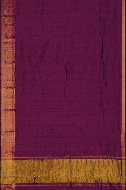 Image of Mangalgiri Silk Purple Saree