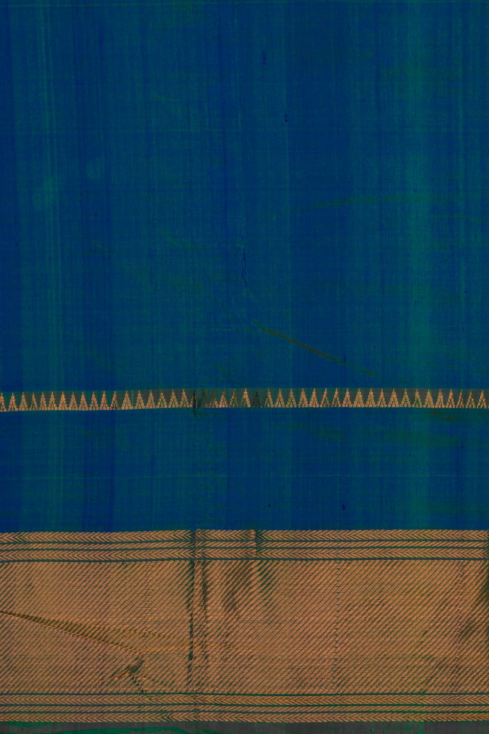 Image of Mangalgiri Silk Royal Blue Saree