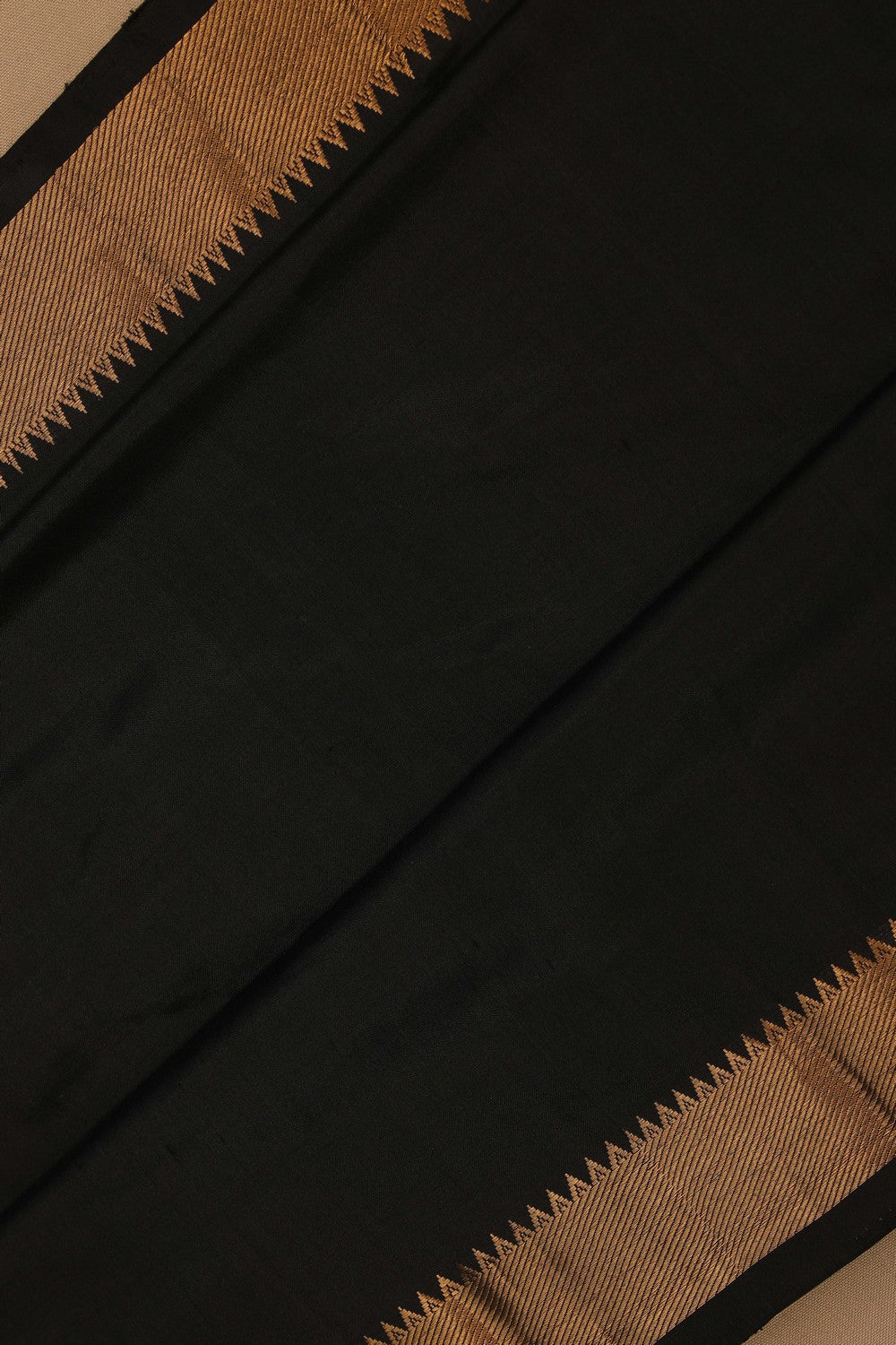Image of Mangalgiri Silk Black Saree