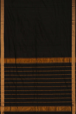 Image of Mangalgiri Silk Black Saree