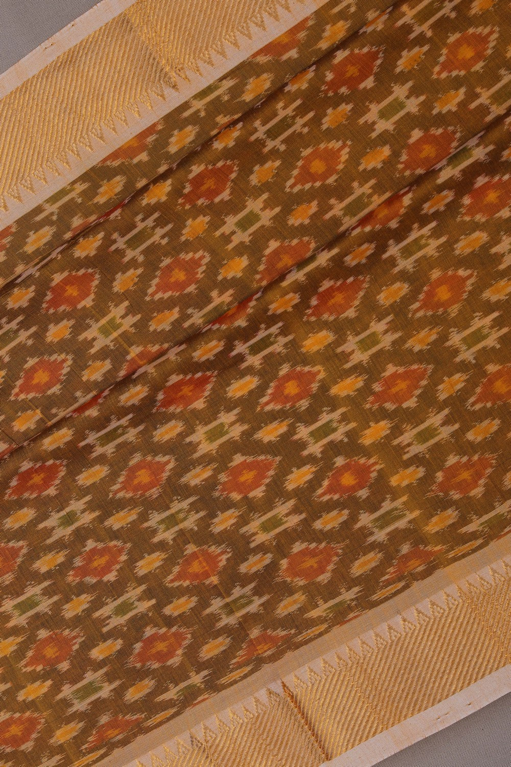 Image of Mangalgiri Ikat Silk Saree