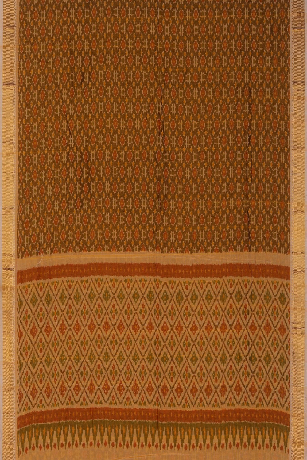 Image of Mangalgiri Ikat Silk Saree