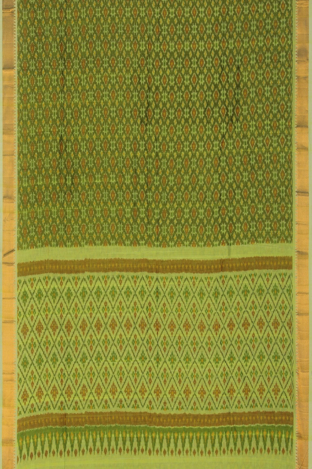 Image of Mangalgiri Ikat Silk Saree