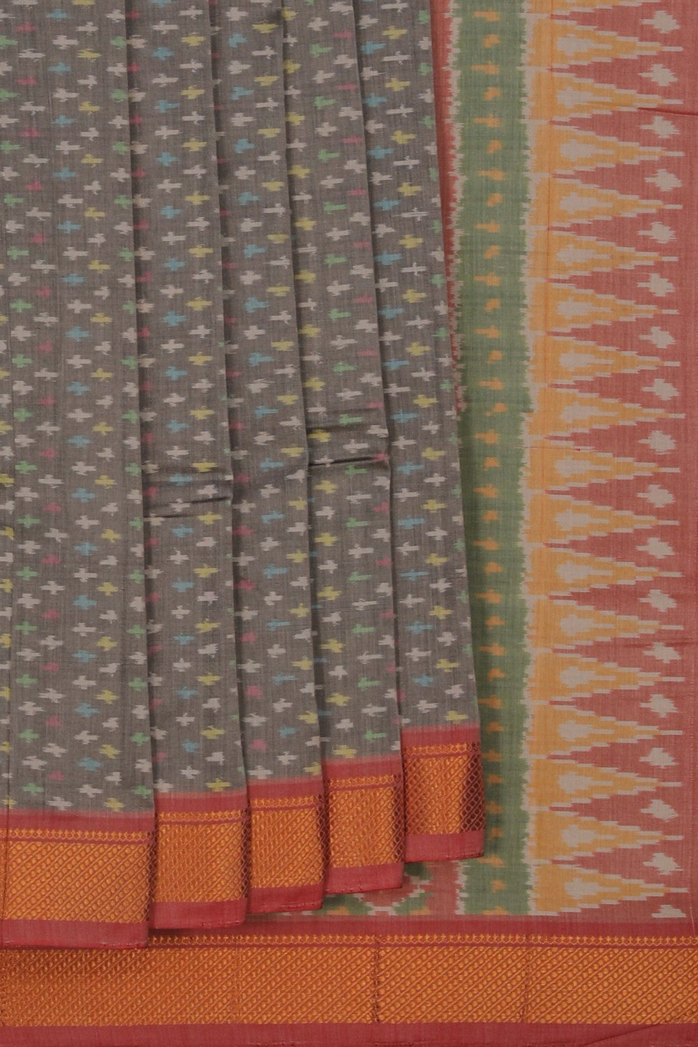 Image of Mangalgiri Ikat Silk Saree