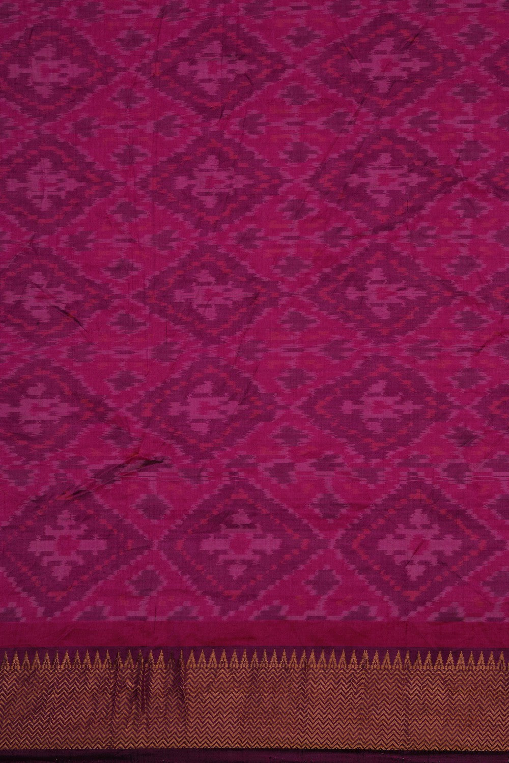 Image of Bandhani Saree With Patola Border