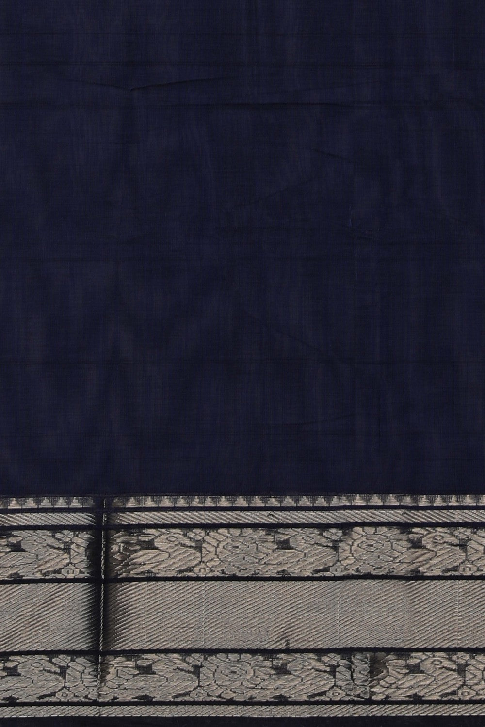 Image of Mangalgiri Silk Indigo Blue Saree