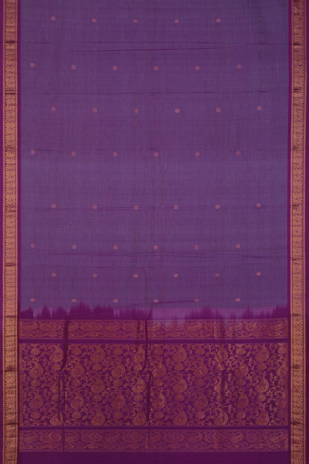 Image of Mangalgiri Silk Purple Saree