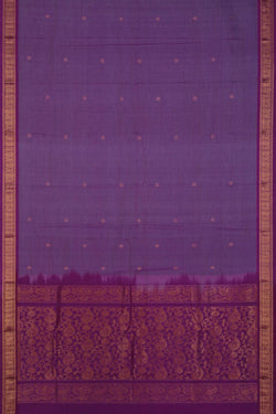 Image of Mangalgiri Silk Purple Saree