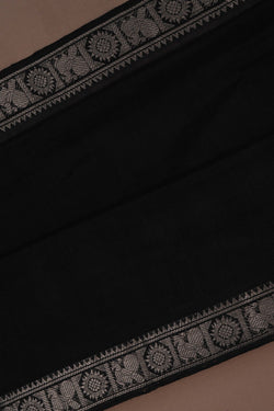 Image of Mangalgiri Silk Black Saree