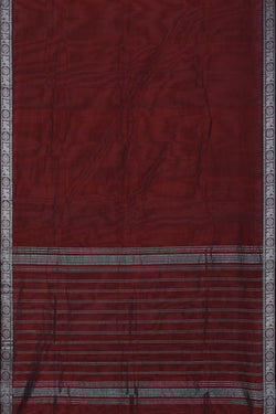 Image of Mangalgiri Silk Maroon Saree