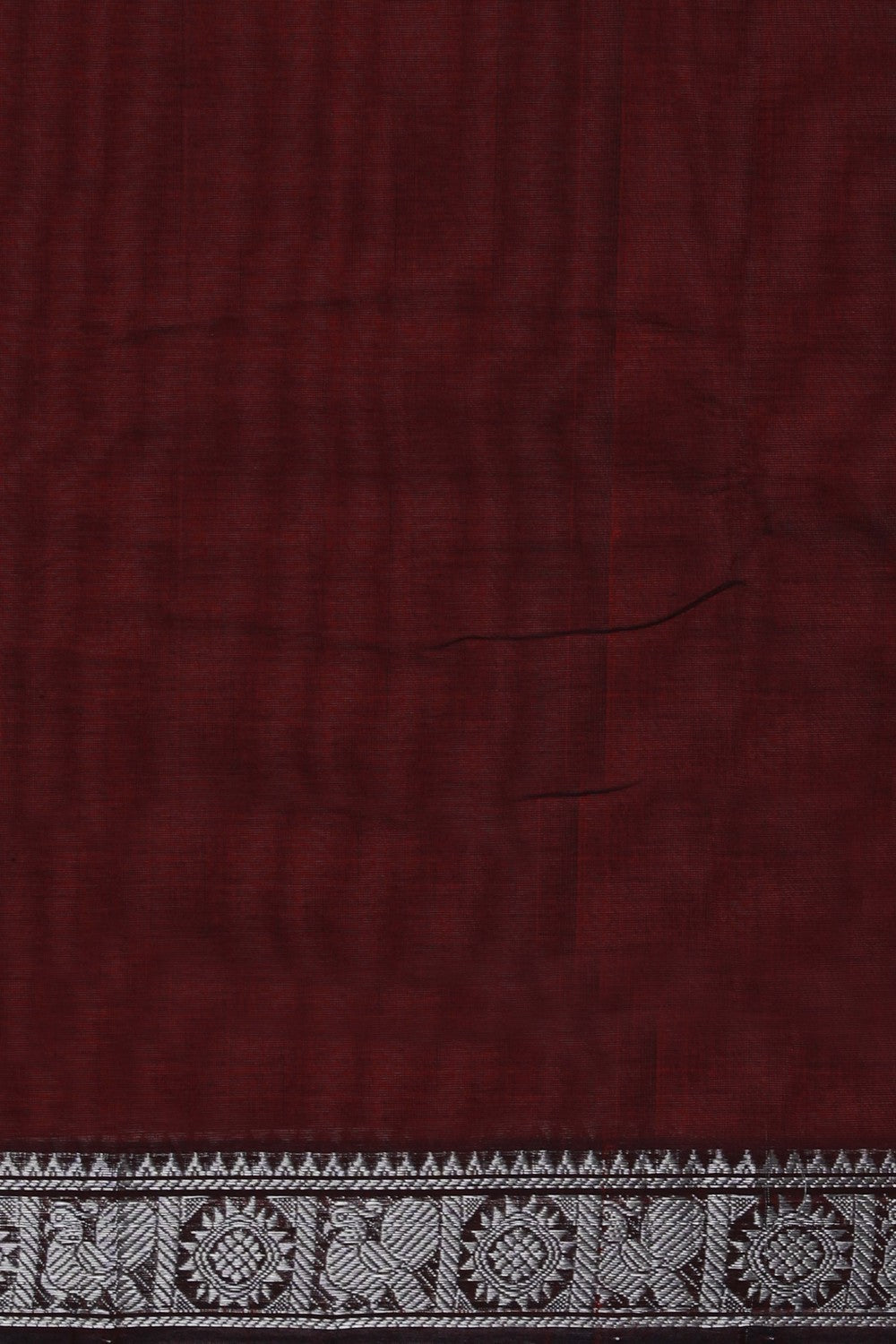 Mangalgiri Silk Maroon Saree
