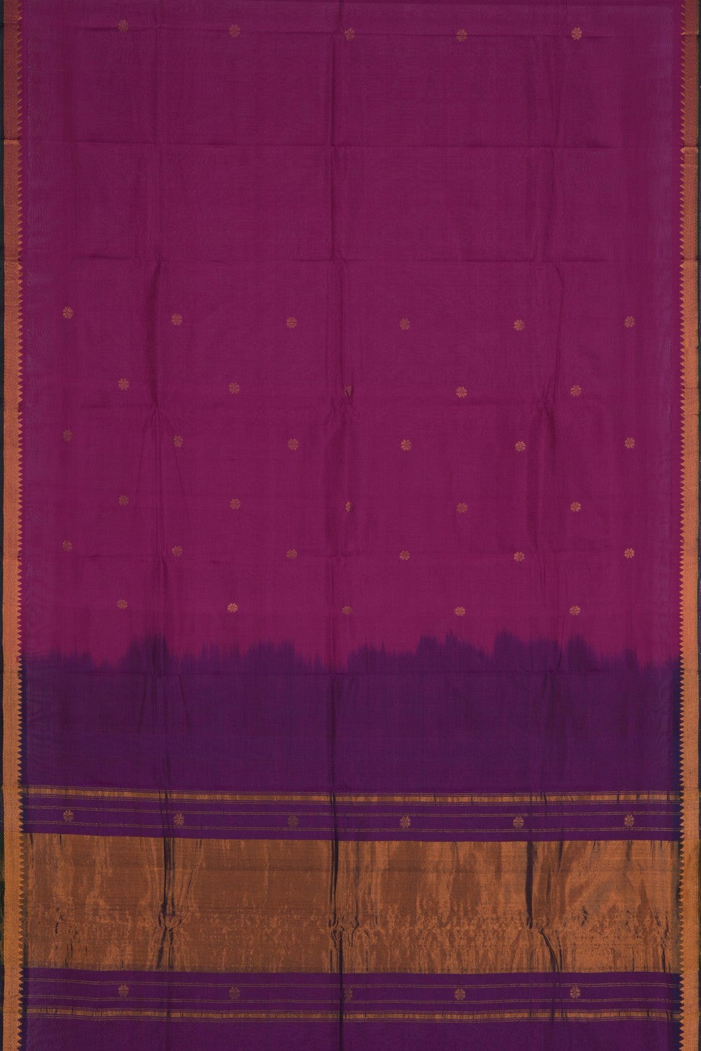 Mangalgiri Silk Magenta Saree