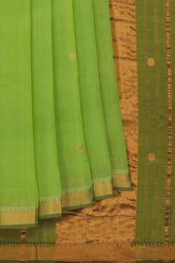 Image of Mangalgiri Silk Mint Green Saree