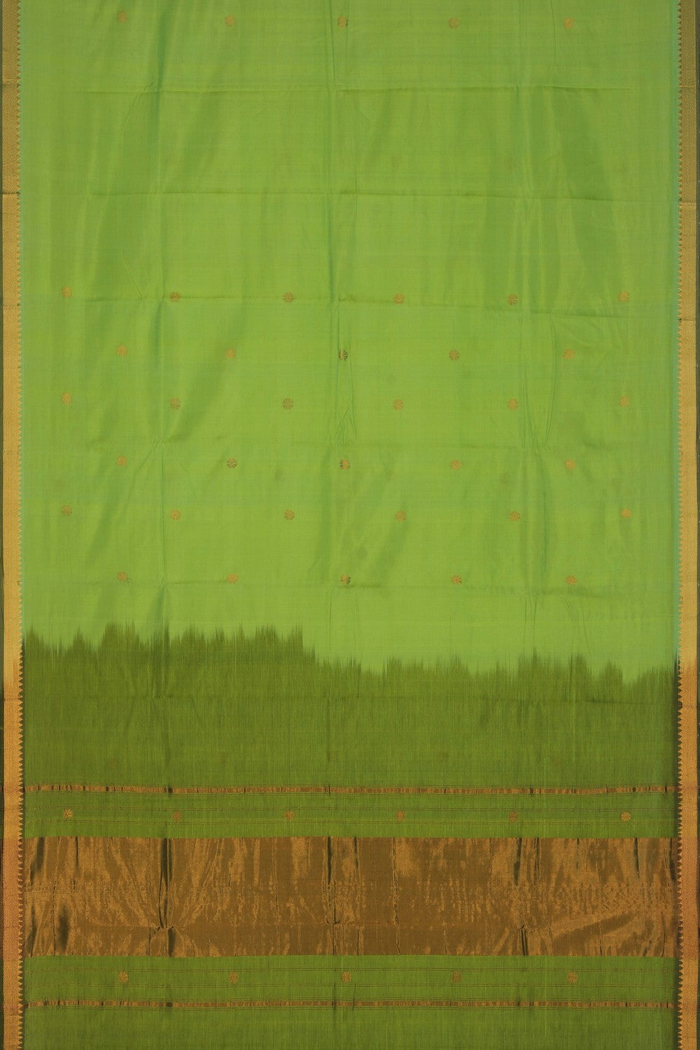 Image of Mangalgiri Silk Mint Green Saree