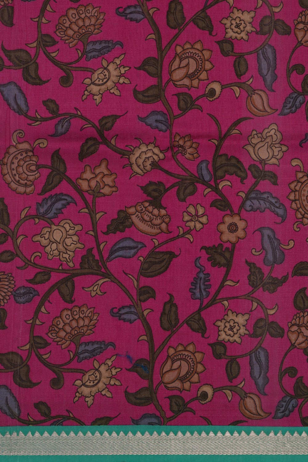 Image of Mangalgiri Silk Green Saree