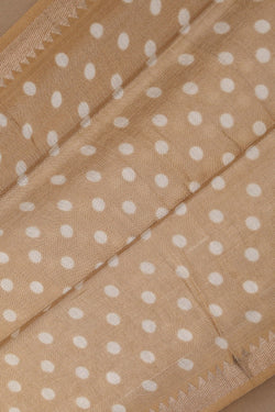 Image of Mangalgiri Silk Beige Saree